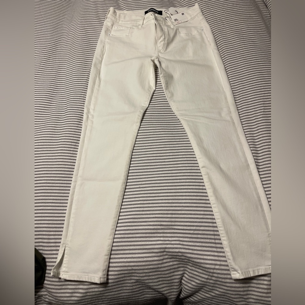 Express white jeans.